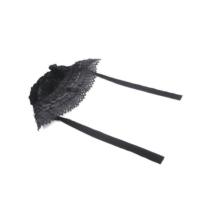 Dark in Love Fia Velvet Bonnet with Cat Ears