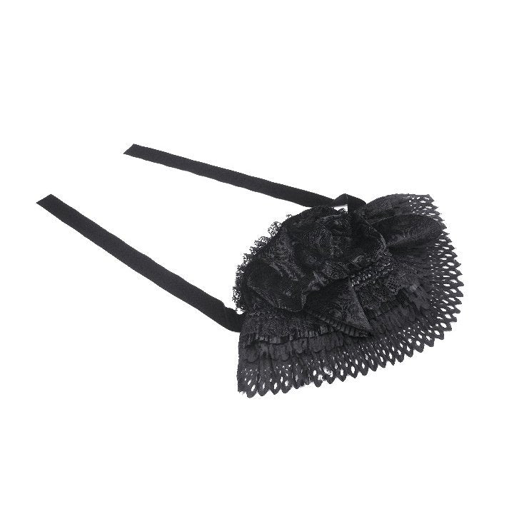 Dark in Love Fia Velvet Bonnet with Cat Ears