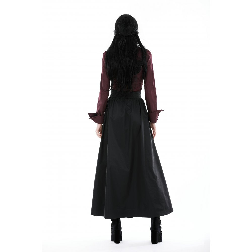 Dark In Love Esmerée Blouse - Red - Kate's Clothing