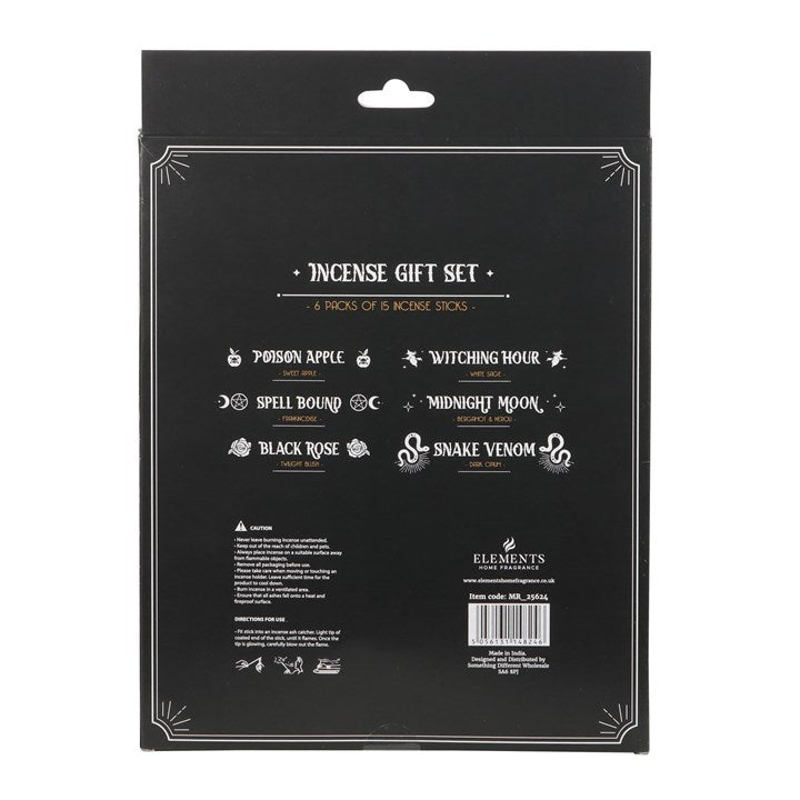 Gothic Gifts Set Of 6 Midnight Ritual Incense Sticks - Kate's Clothing