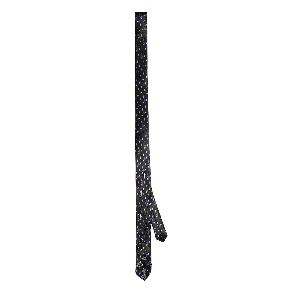 Punk Rave Virginia Neck Tie with Crosses