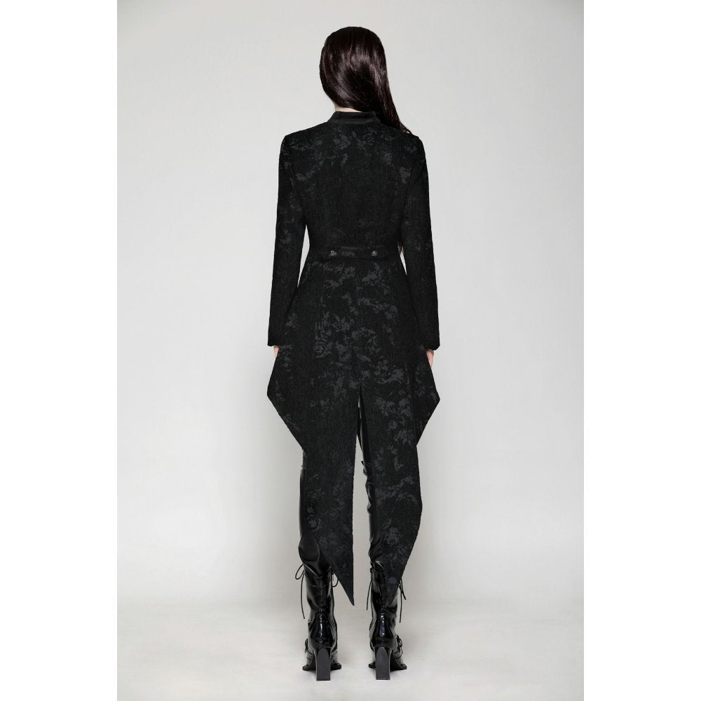 Dark in Love Talisa Gothic Vintage Style Jacquard Tailcoat Jacket