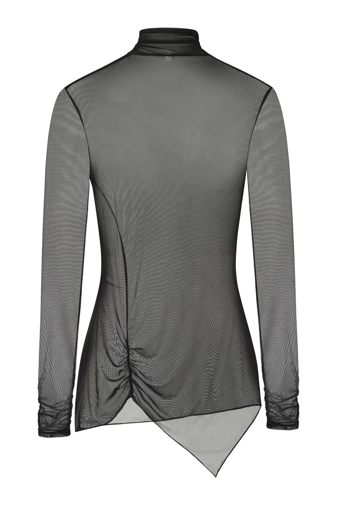 Necessary Evil Minerva Mesh Long Sleeve Top - Kate's Clothing