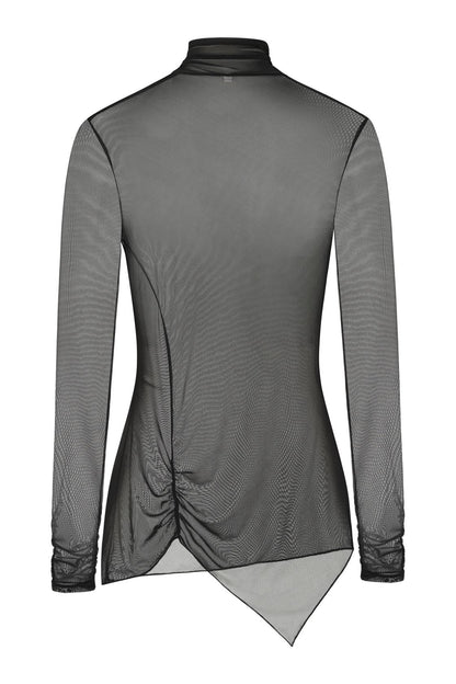 Necessary Evil Minerva Mesh Long Sleeve Top - Kate's Clothing