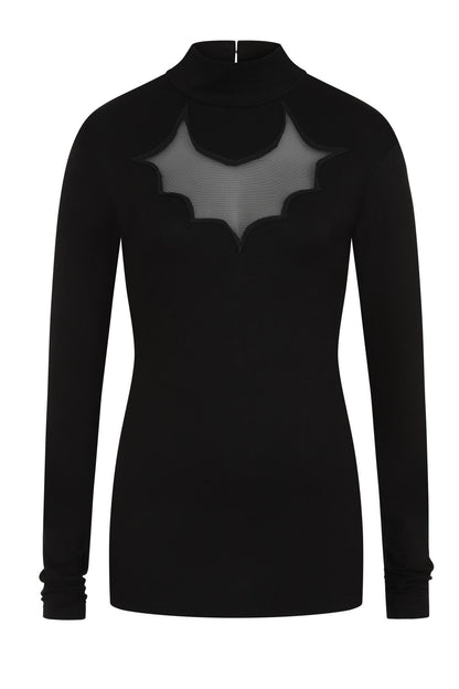 Necessary Evil Cybele Bat Panel Long Sleeve Top - Kate's Clothing