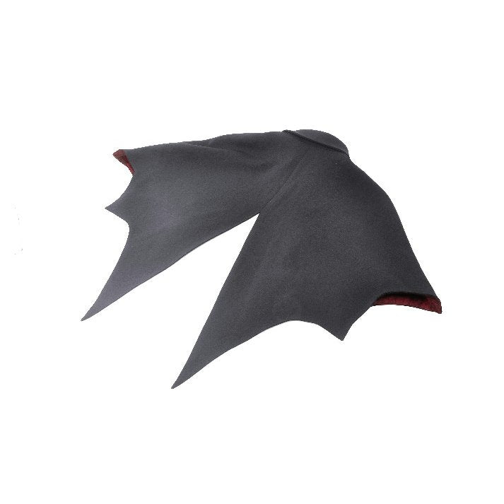 Dark in Love Camazotz Vampire Bat Shaped Capelet in Black and Blood Red