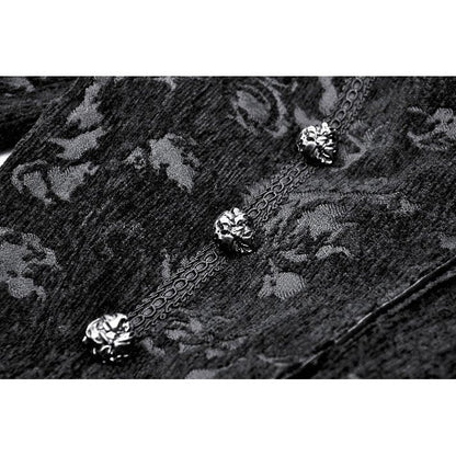 Dark in Love Arwen Black Brocade Jacket