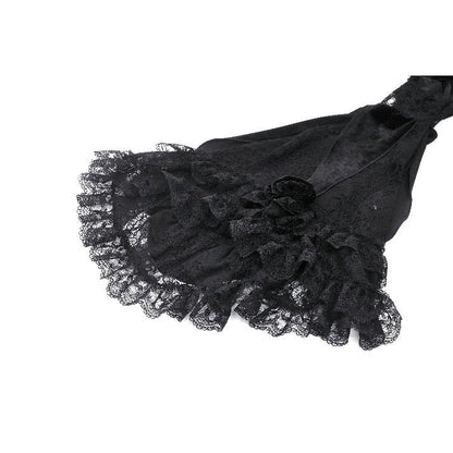 Dark in Love Lavinia Elegant Shrug in Velvet and Lace