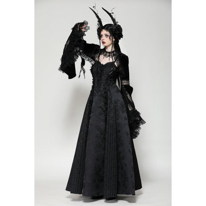 Dark in Love Lavinia Elegant Shrug in Velvet and Lace