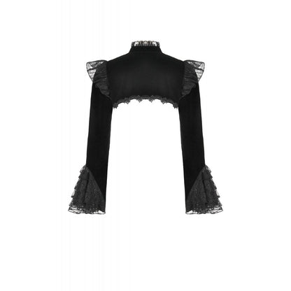 Erzebeth Bolero on Model with Corset Dress