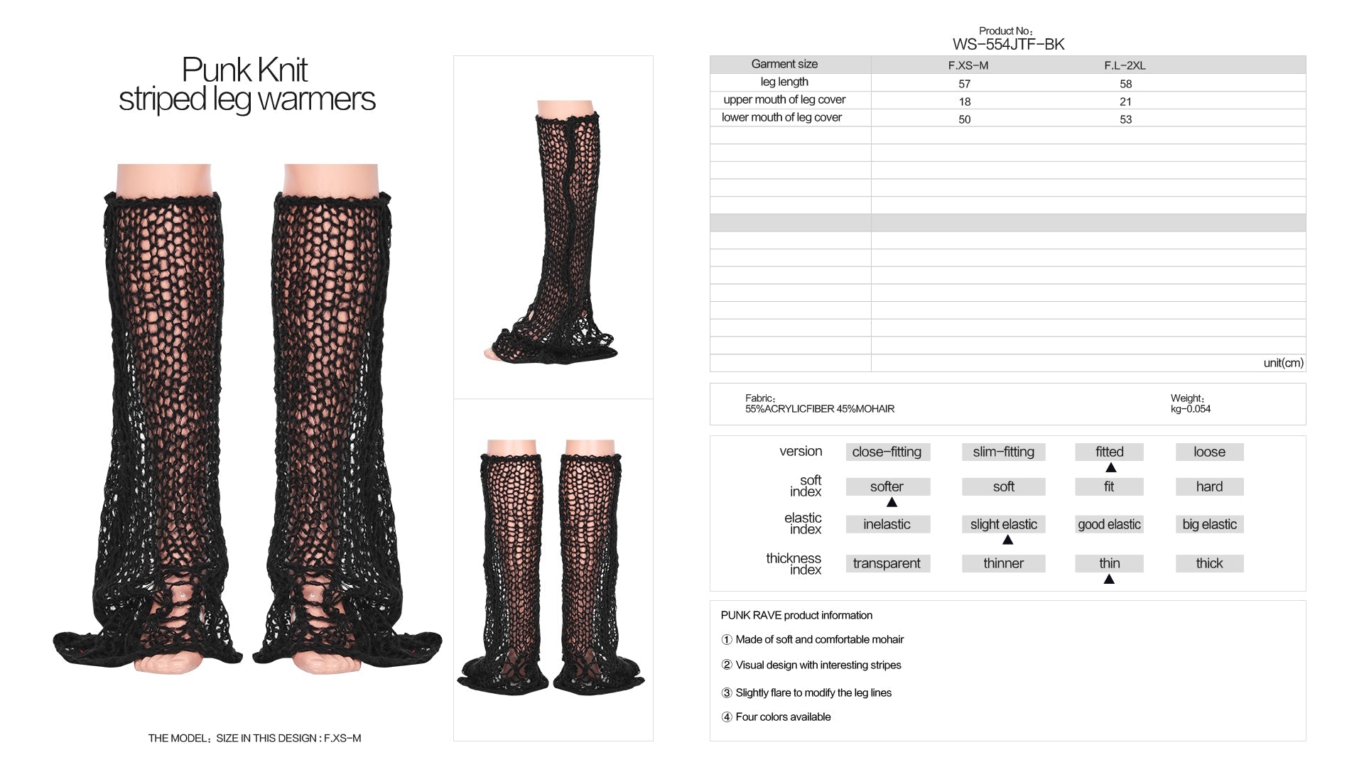 Annalise Leg Warmers - Black - Kate's Clothing