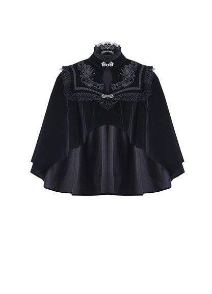 Dark In Love Velvet Lark Capelet - Kate's Clothing