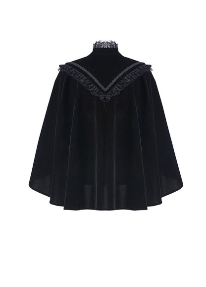 Dark In Love Velvet Lark Capelet - Kate's Clothing