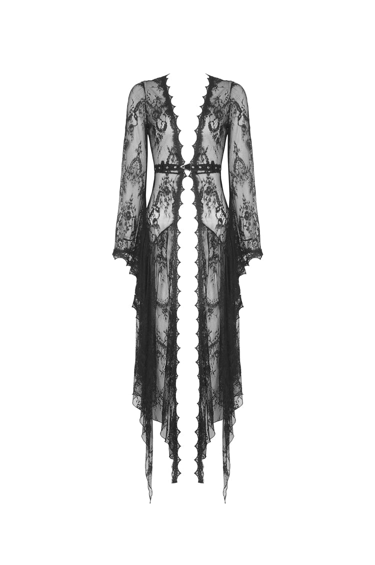 Dark In Love Larissa Lace Robe - Kate's Clothing