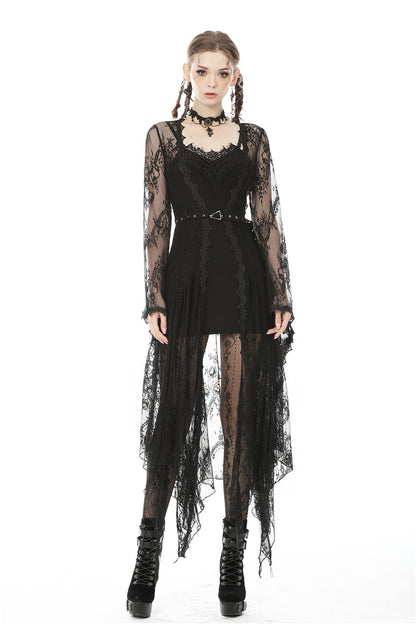 Dark In Love Larissa Lace Robe - Kate's Clothing