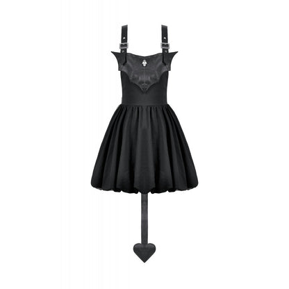 Dark In Love Lilith Bat Harness Bubble Dress on a white background