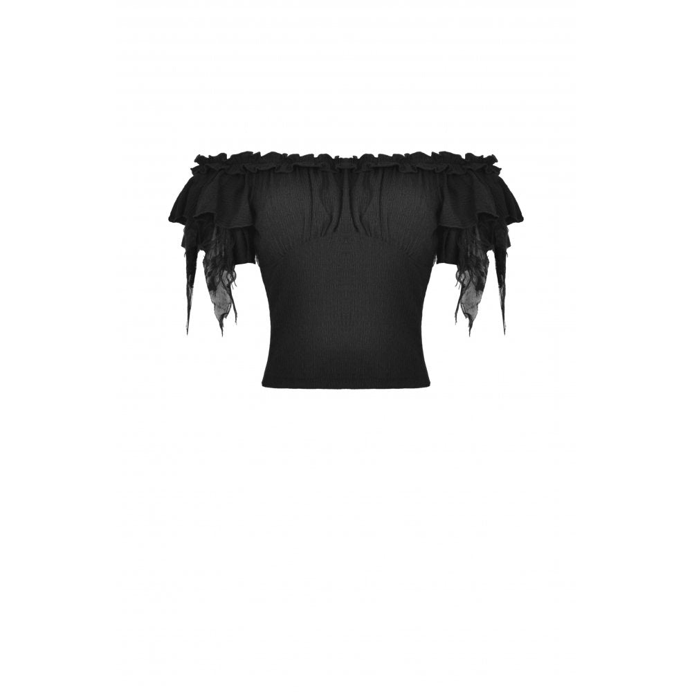 Dark In Love Deveshi Bardot Top - Kate's Clothing