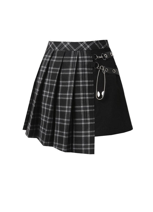 Dark In Love Leah Tartan Mini Skirt - Kate's Clothing