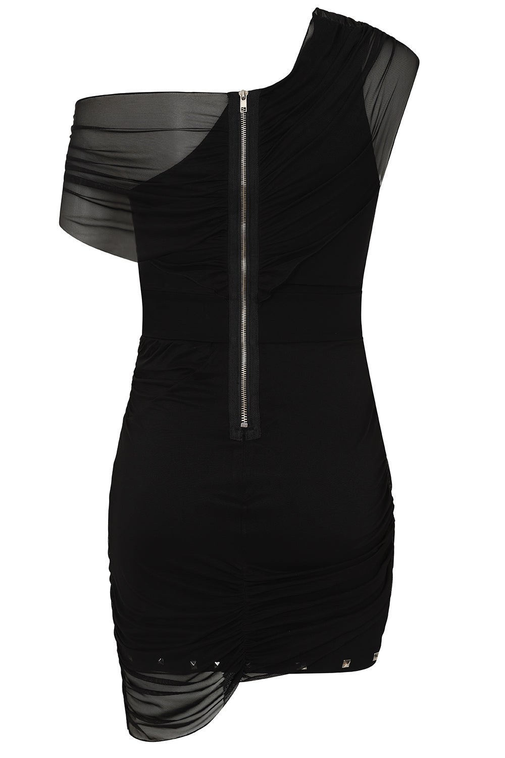 Necessary Evil Venus Wrapped Mesh Mini Dress - Kate's Clothing