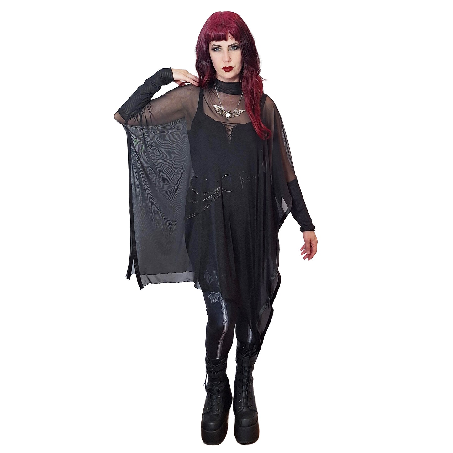 Necessary Evil Anahita Mesh Layer Dress