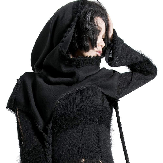 Punk Rave Aletris Cropped Poncho - Kate's Clothing