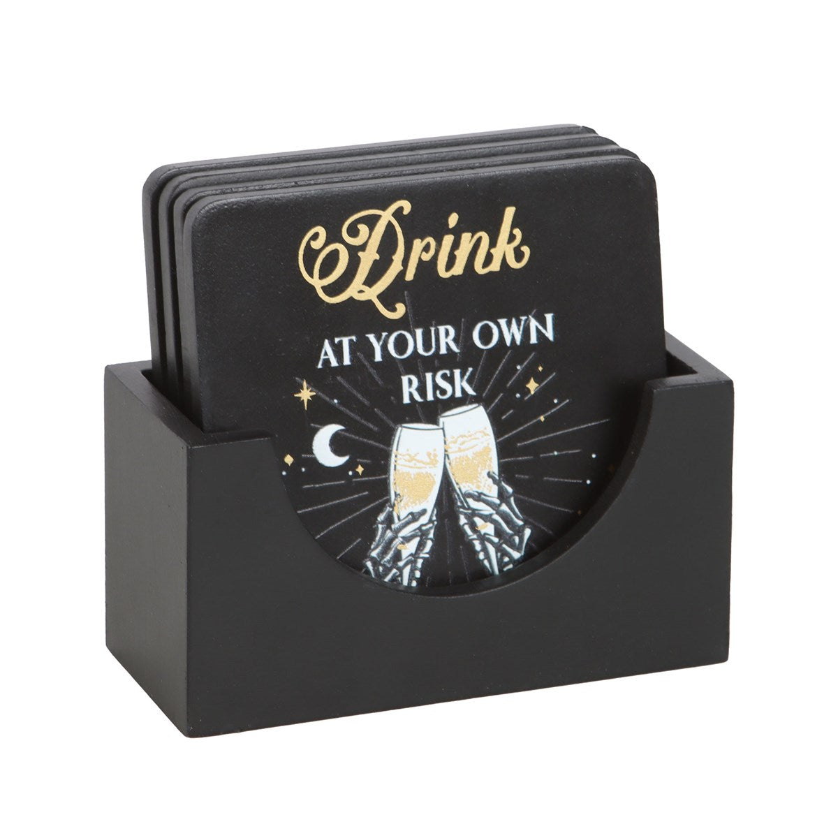 Gothic Gifts Til Death Do Us Party Coaster Set - Kate's Clothing