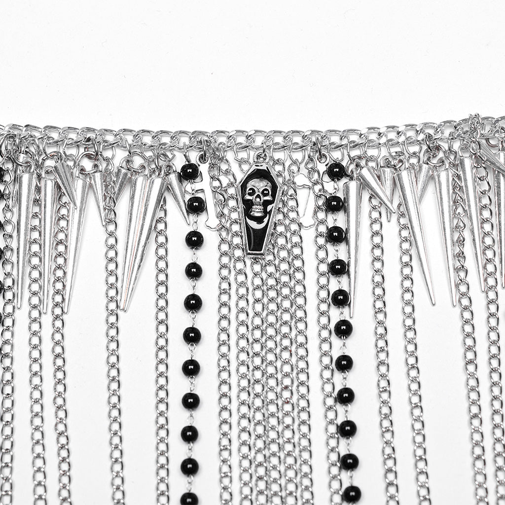 Punk Rave Vicenta Chest Chains Necklace