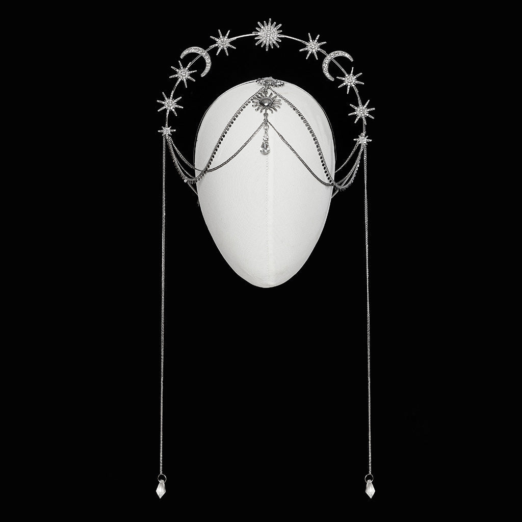 Punk Rave Estrella Tiara with Suns Moons and Stars