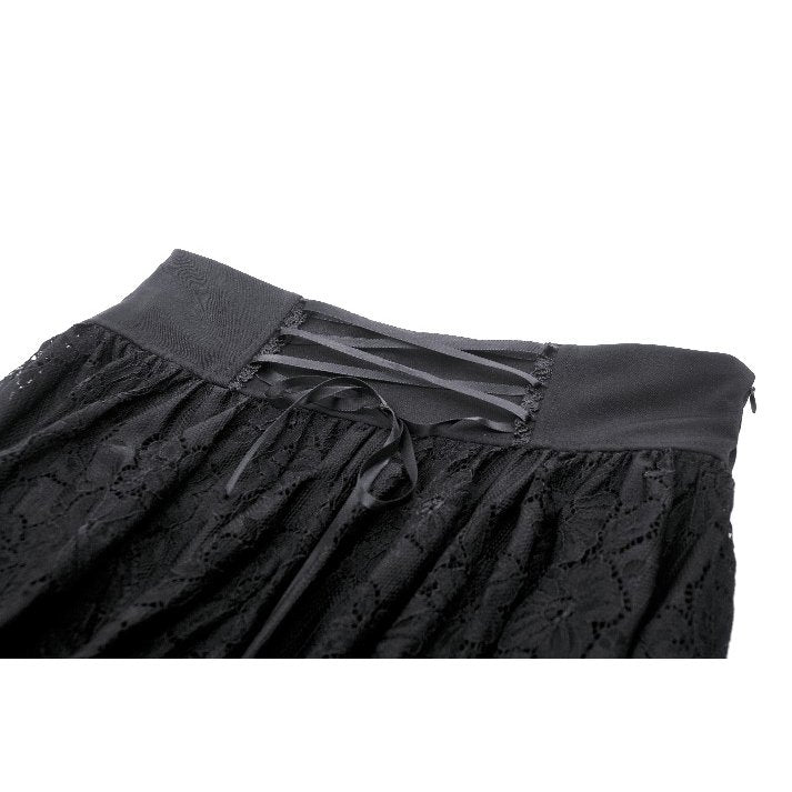 Dark in Love Halia Gothic Hi-lo Skirt