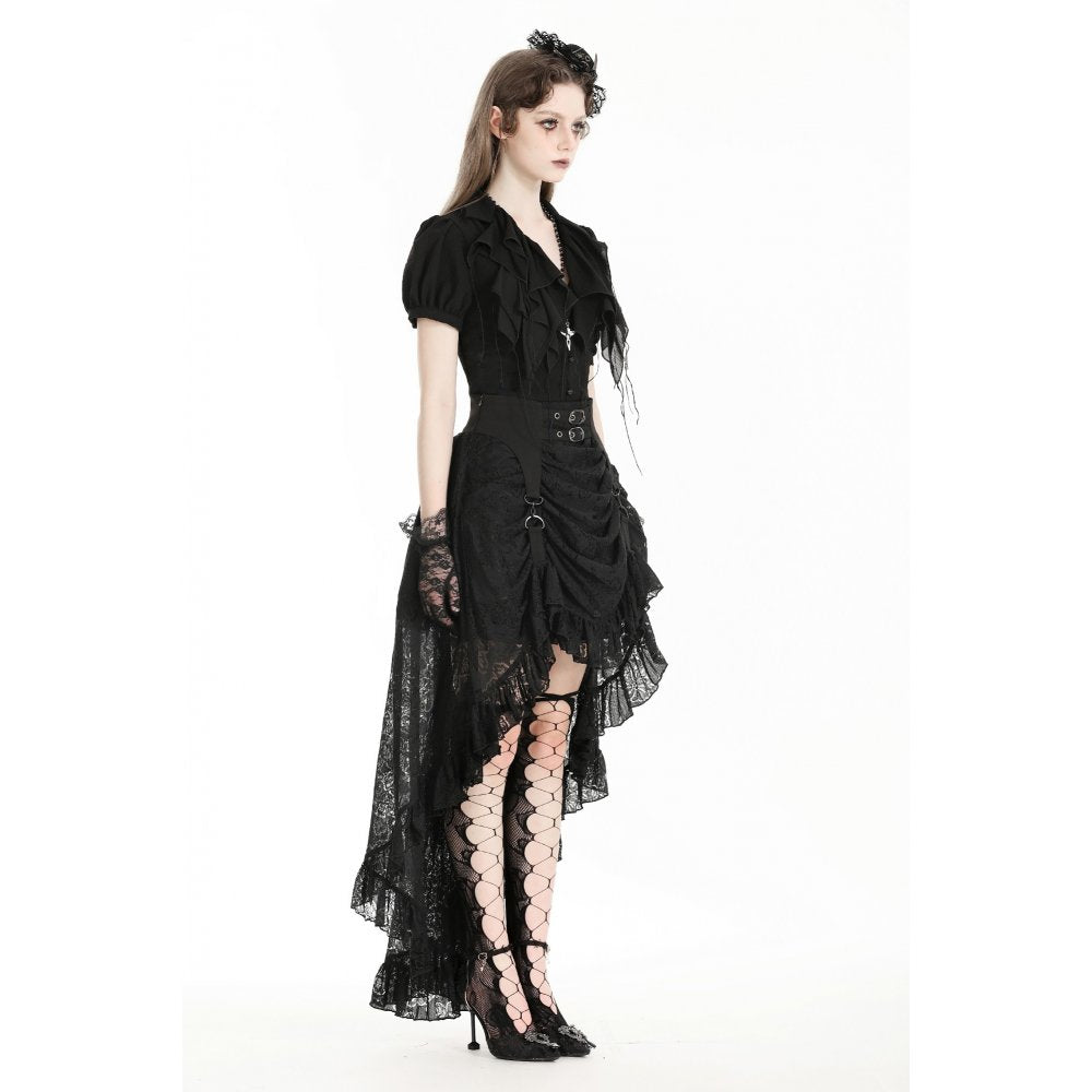 Dark in Love Halia Gothic Hi-lo Skirt