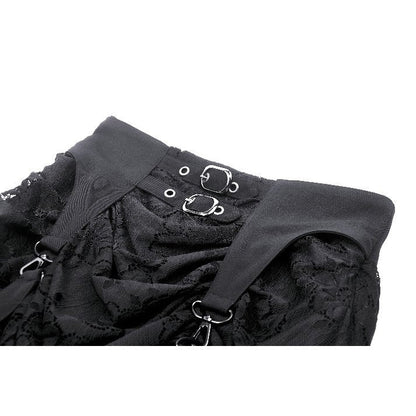 Dark in Love Halia Gothic Hi-lo Skirt