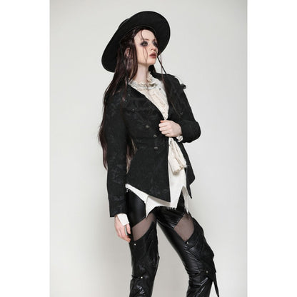 Dark in Love Arwen Black Brocade Jacket