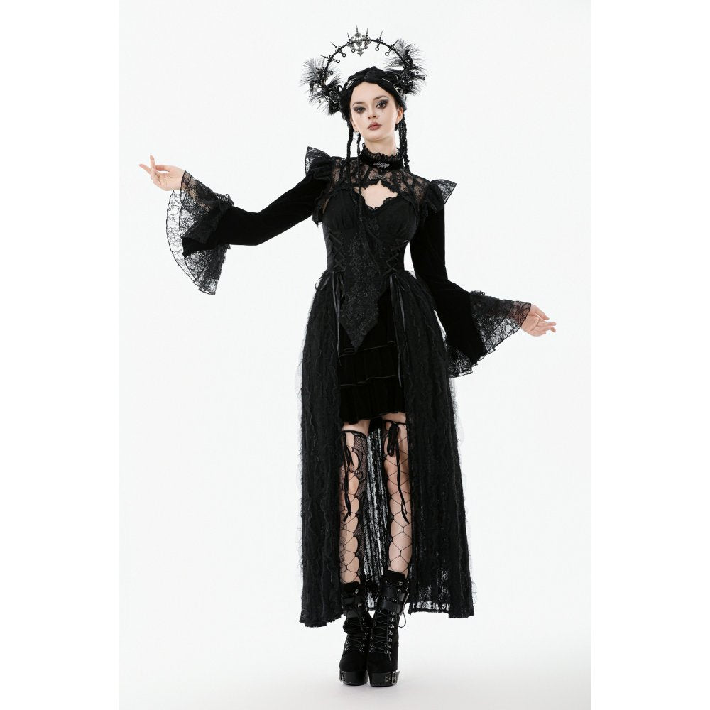 Gothic Lace Ruffle Cuffs Close-Up