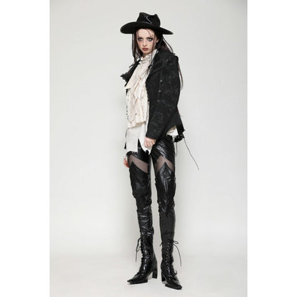 Dark in Love Arwen Black Brocade Jacket